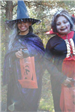 Young Girls Wear Witch Costumes