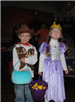 Young Boy and Girl in Costumes