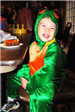 Young Boy in Frog Costume Smiles at Camera