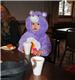 Young Girl in Care Bear Costume