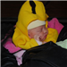 Sleeping Baby  in Costume