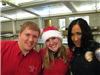 Officers and Volunteers Smile Together