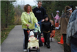 Families Walk With Bags