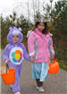 Young Care Bear and Princess Walk Down Path