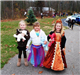 Young Girls in Costume Smile For Camera