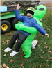 boy costume alien; Halloween in the Park
