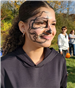 volunteer face painted self; Halloween in the Park