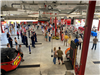 Residents Gathered in the Fire Dept. Apparatus Bay for the Safety Center Facility Dedication Ceremony - June 22, 2025