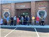 Ceremonial Ribbon Cutting Of Fire and Police Caution Tape at the Safety Center Facility Dedication - June 22, 2025