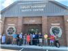Ceremonial Ribbon Cutting Of Fire and Police Caution Tape at the Safety Center Facility Dedication - June 22, 2025
