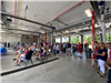 Residents Gathered in the Fire Dept. Apparatus Bay for the Safety Center Facility Dedication Ceremony - June 22, 2025