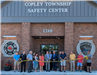Ceremonial Ribbon Cutting Of Fire and Police Caution Tape at the Safety Center Facility Dedication - June 22, 2025