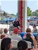 Fire Chief Chris Bower Delivering a Speech to Residents at the Safety Center Facility Dedication - June 22, 2025