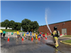 Copley Fireman Douses Safety Town Students on Day 5 of Safety Town 2025