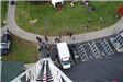 View Looking Down From Fire Truck Ladder