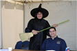 Woman Wearing a Witch Costume