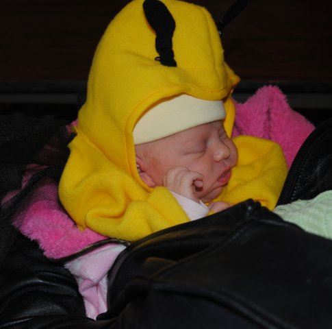 Sleeping Baby  in Costume