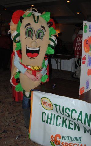Subway Sandwich Mascot