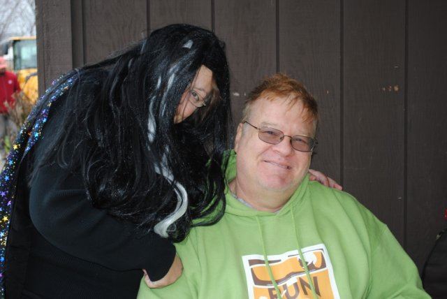 Volunteers Have Fun Posing Together