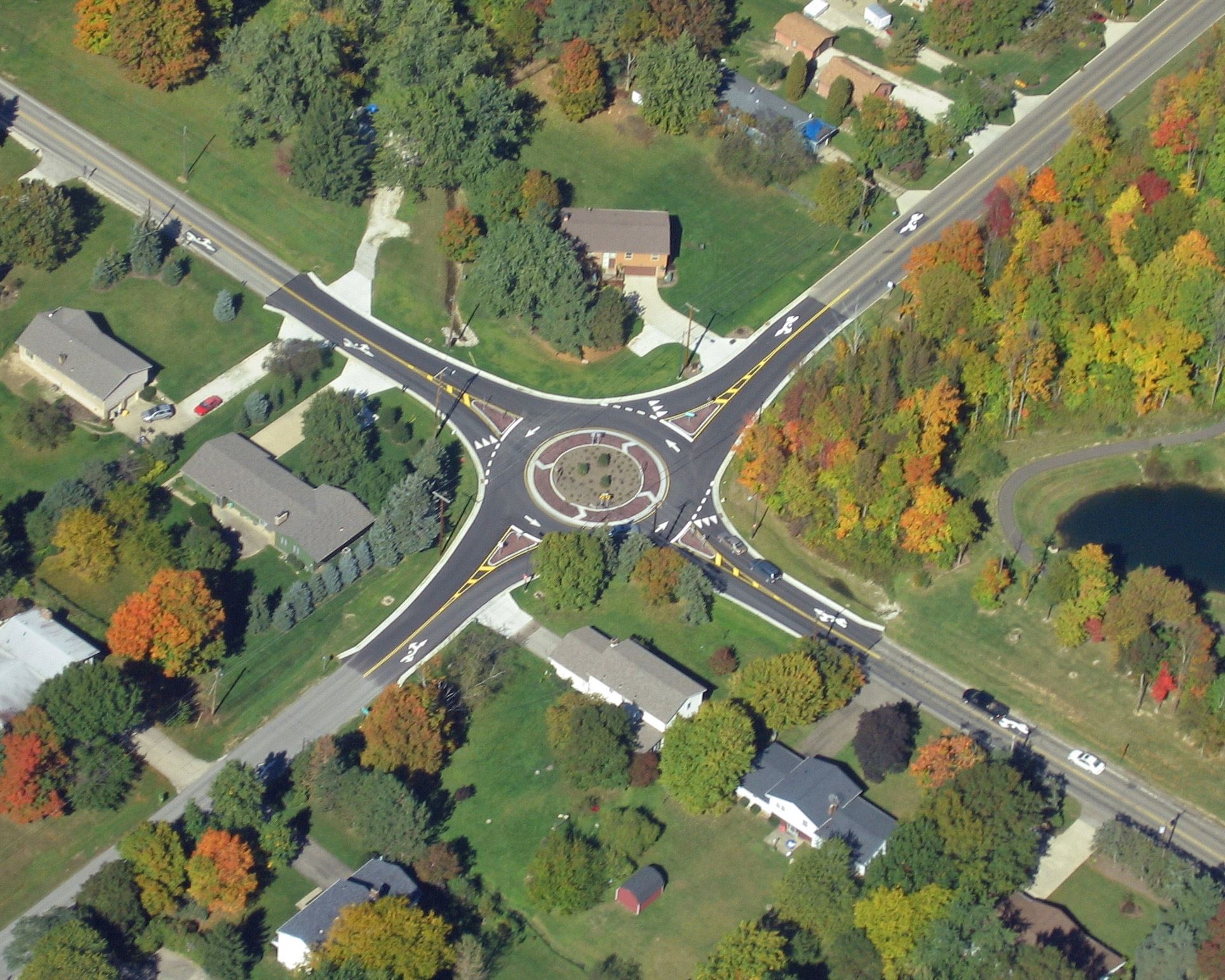 Roundabout Ridgewood Rd.