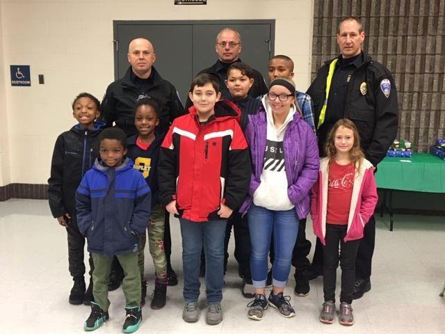 Copley Officers with Children