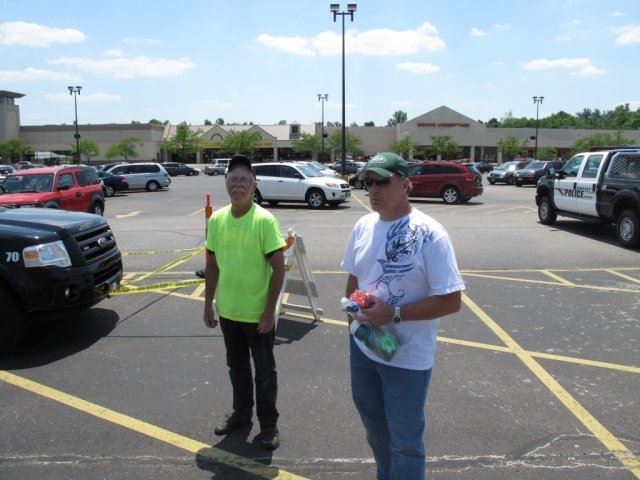 Volunteers Wait For the Course to Start