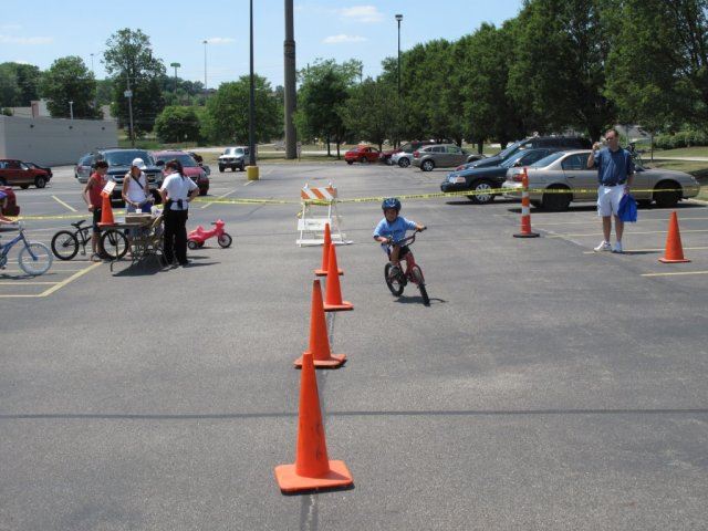 Young Kid Drives Through Course