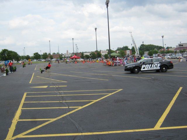 View of Parking Lot at Bike Rodeo