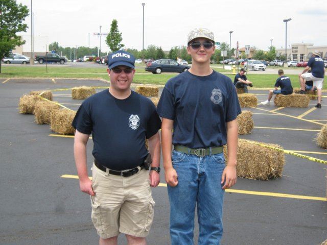 Volunteers Smile for Camera