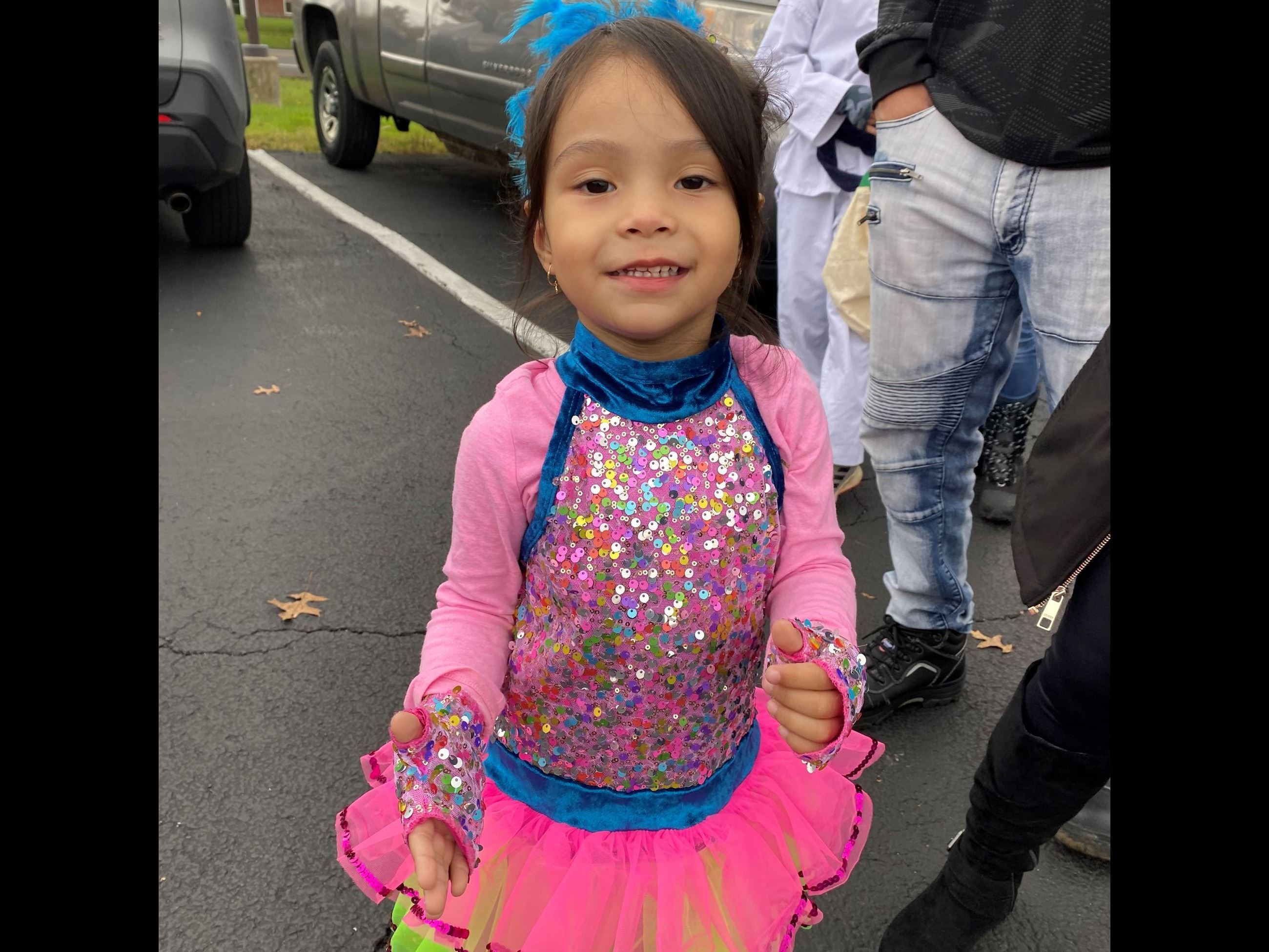 Cute little girl in costume