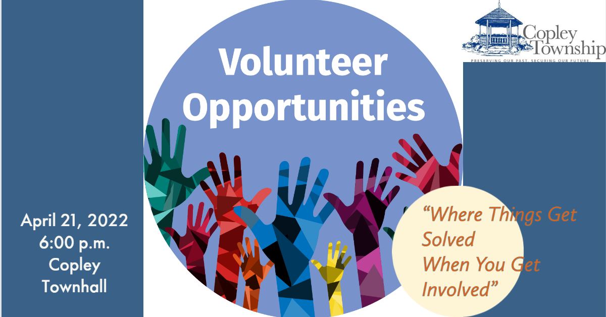 Volunteer Meeting Announcement 4-21-22