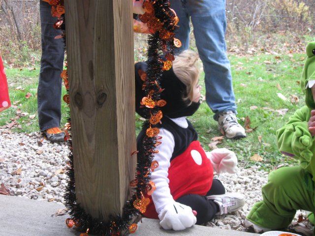 Young Mickey Mouse Looks Towards Forest