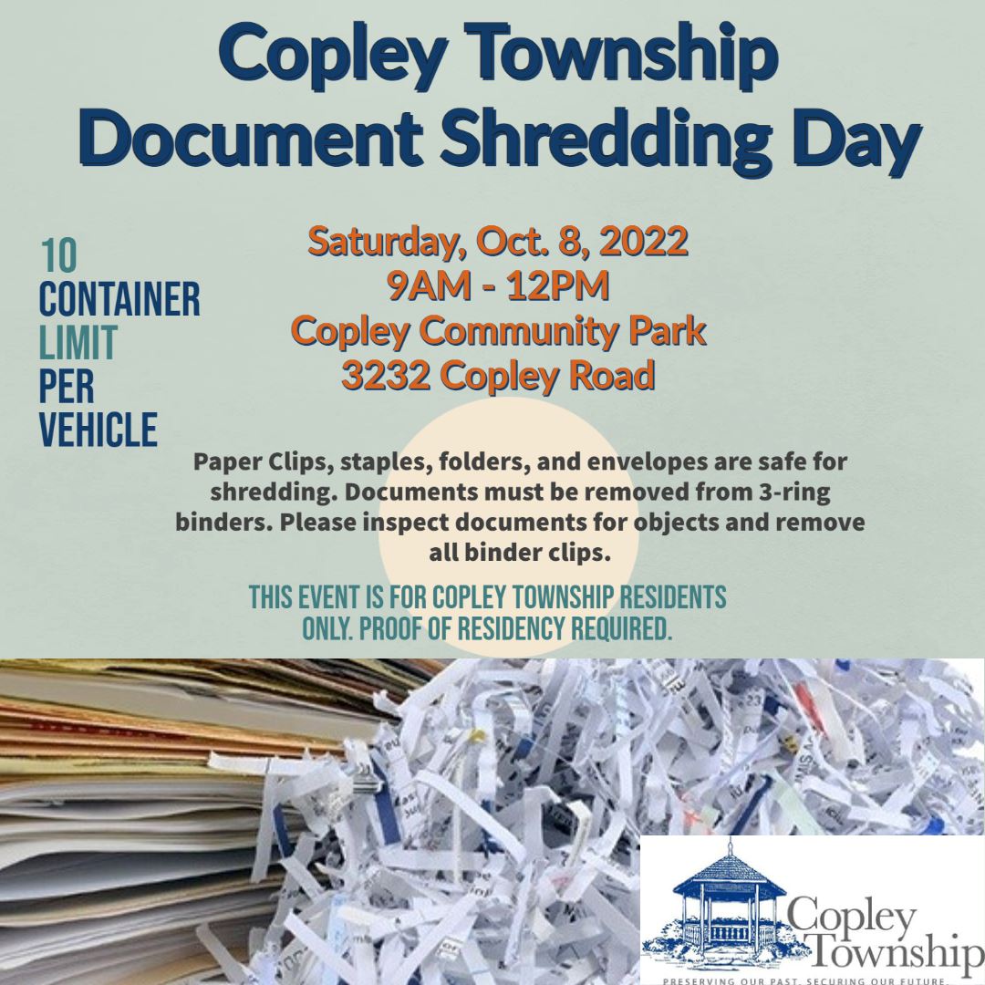 Shredding Day Flyer 2022