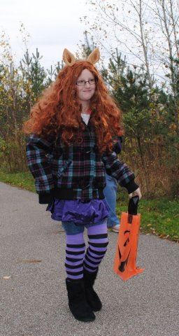 Young Girl Wearing Animal Ears