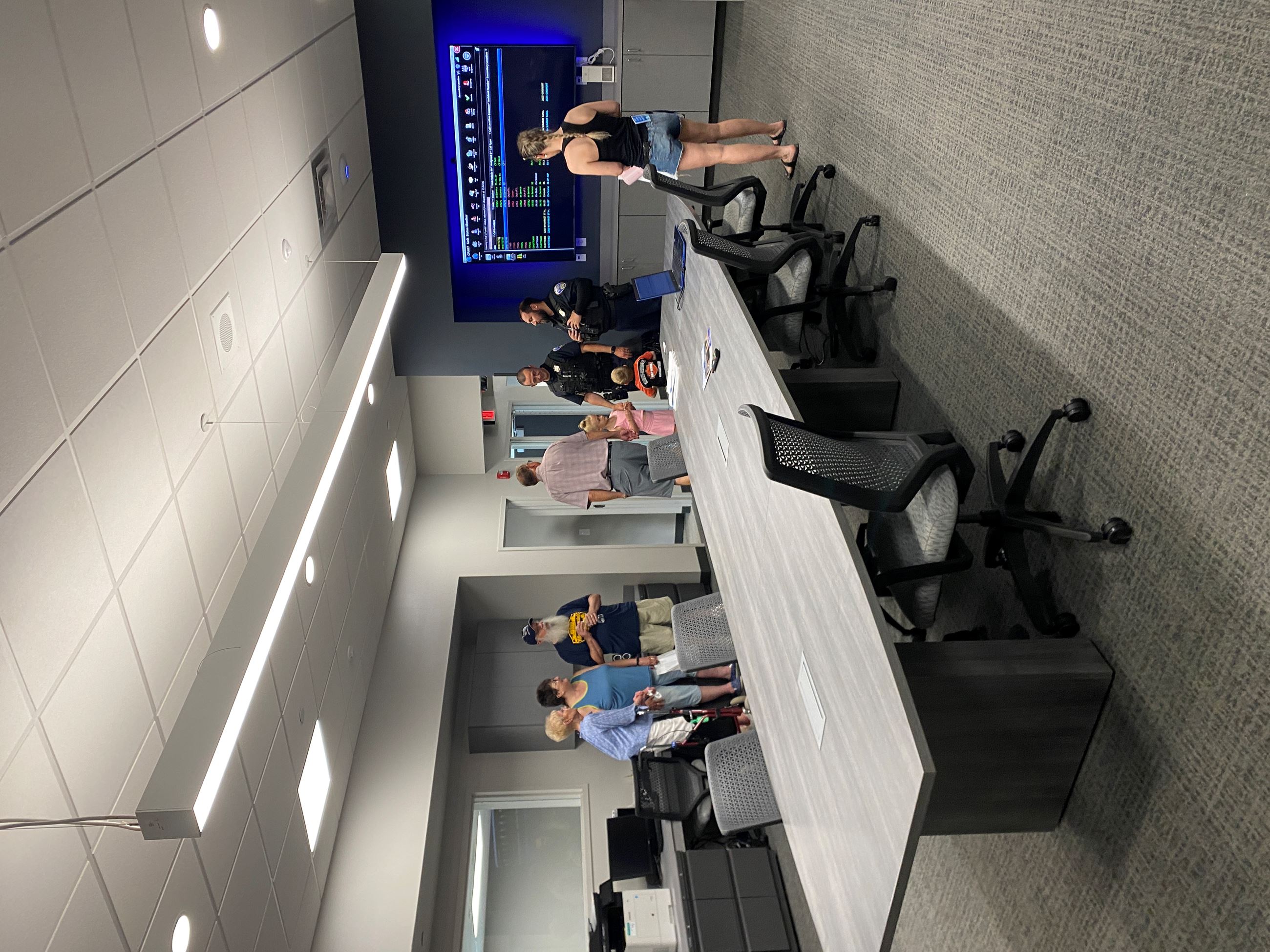 Residents Touring the Police Department at the Safety Center Facility Dedication - June 22, 2025