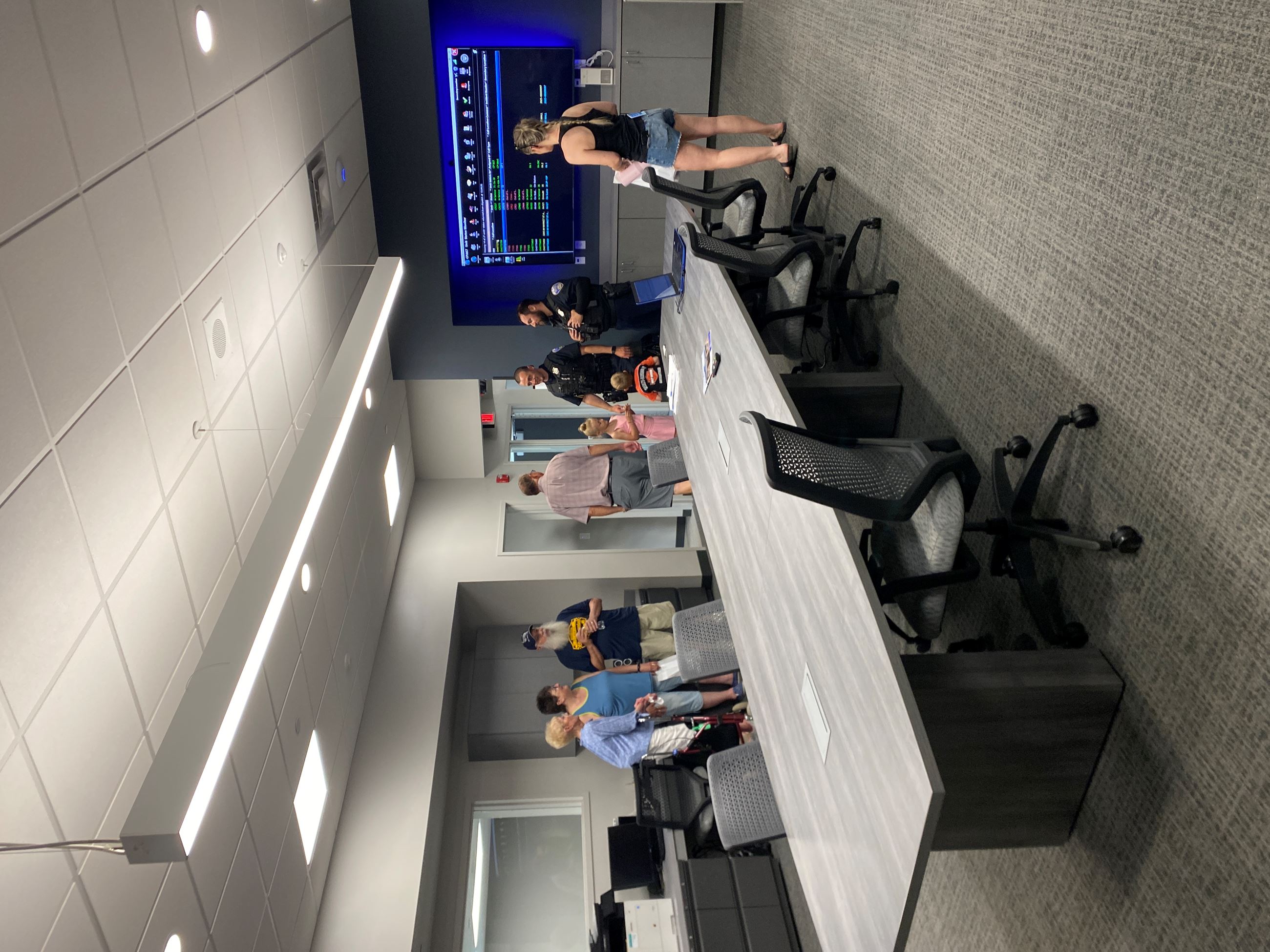 Residents Touring the Police Department at the Safety Center Facility Dedication - June 22, 2025