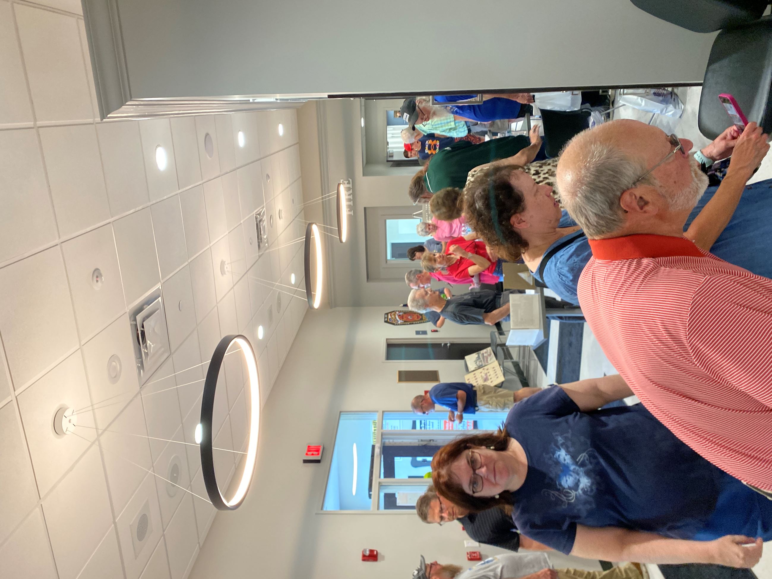 Residents Visiting the Copley Township Historical Society Display at the Safety Center Facility Dedication - June 22, 2025
