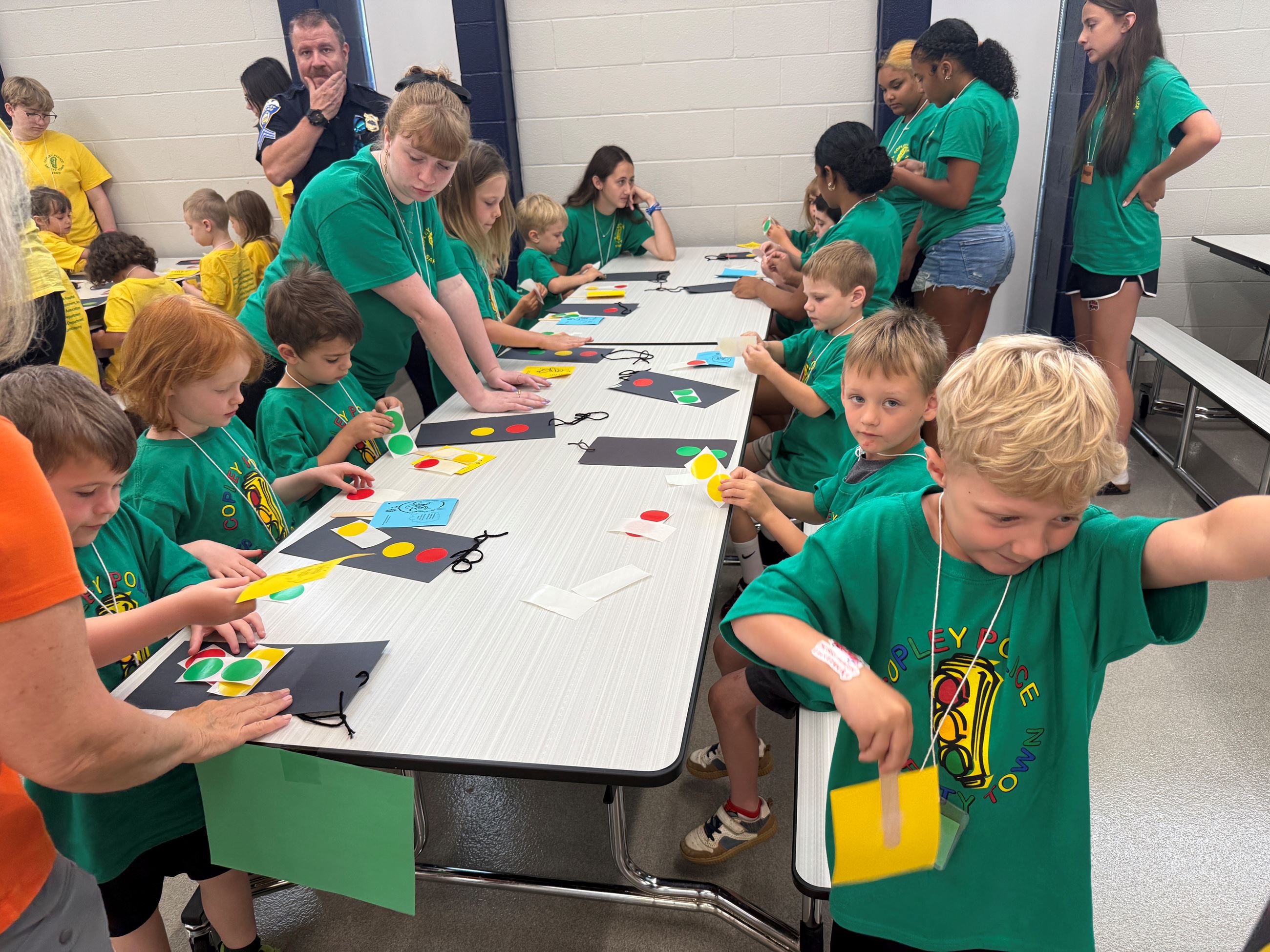 Safety Town Students Make Crafts on Day 2 of Safety Town 2025