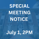 Special Meeting Notice For July 1 at 2pm (170 PX)