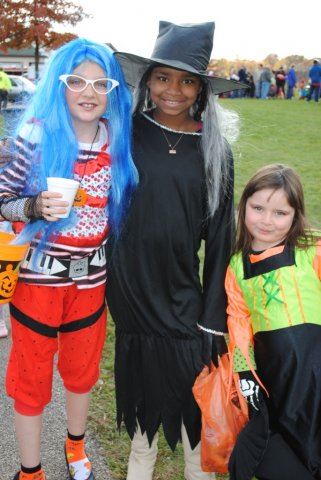 Young Costume Wearing Kids Smile Together