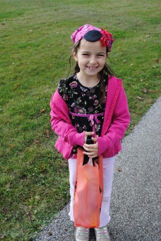 Young Girl in Pirate Costume