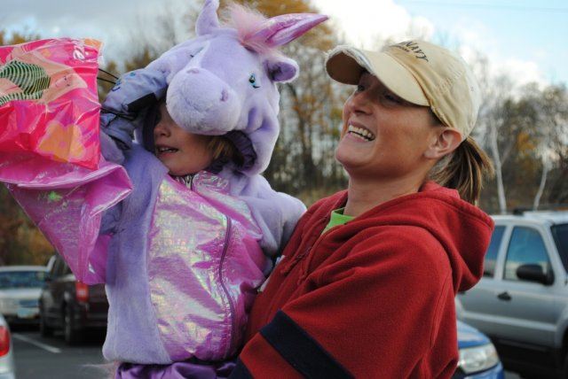 Young Girl in Unicorn Costume