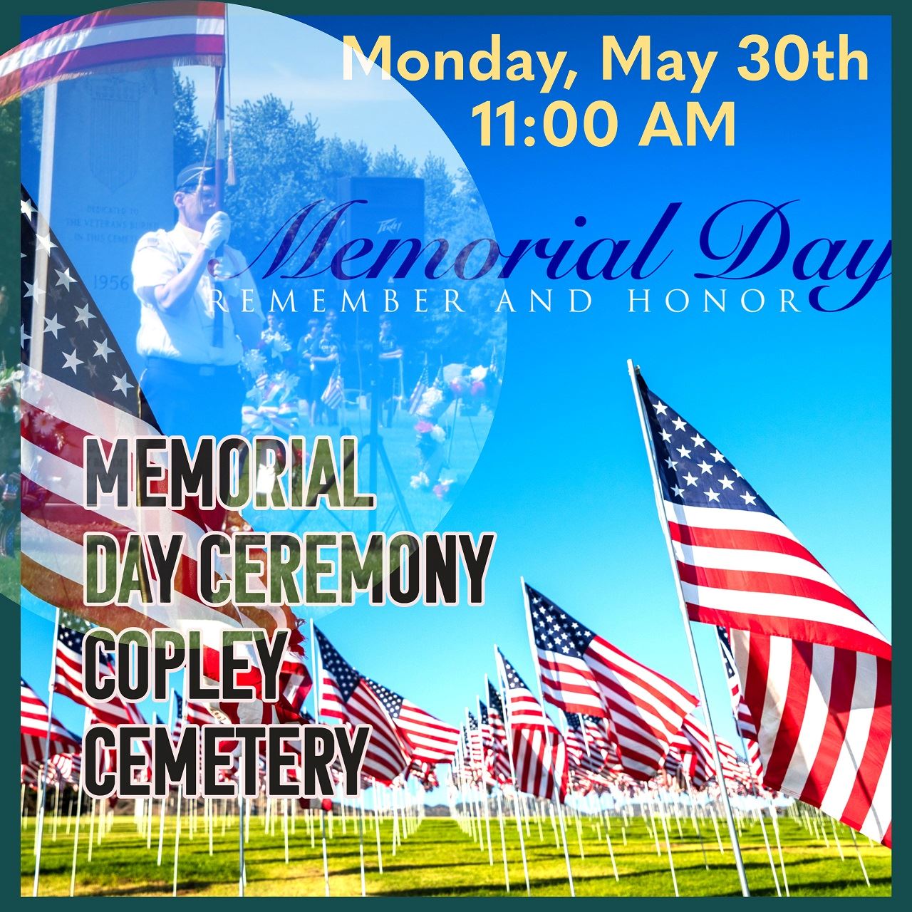 Memorial Day Ceremony Announcement 2022